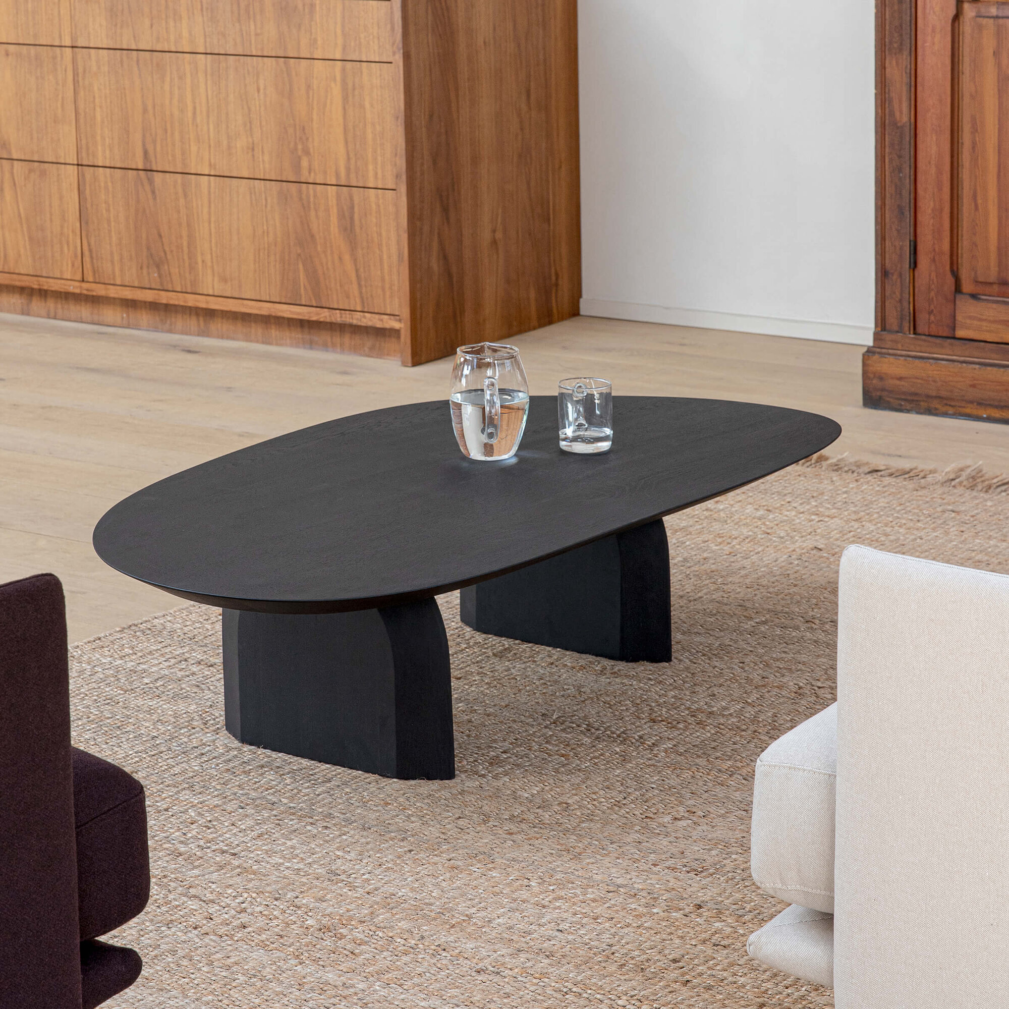Black stained coffee table deals